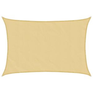 vidaXL Vela Parasole Sabbia 2,5x2 m 100% Poliestere Oxford