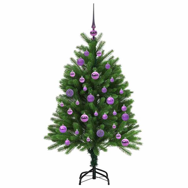 vidaXL Albero di Natale con 150 LED con supporto Verde 120 cm PE