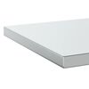 vidaXL Mensole a Muro 2 pz 50x40x3 cm Argento in Acciaio Inossidabile