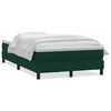 vidaXL Giroletto a Molle con Materasso Verde Scuro 120x210 cm Velluto