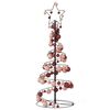 vidaXL Albero di Natale a LED con Palline 80 LED Bianco Caldo 120 cm