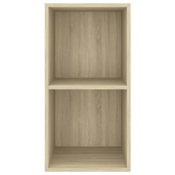 vidaXL Mobile TV da Parete Rovere Sonoma 37x37x72 cm Legno Multistrato