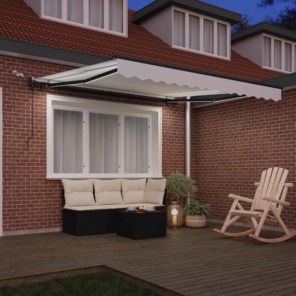 vidaXL Tessuto per Tenda con Bianco 300 x 250 cm Poliestere