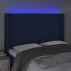 vidaXL Testiera a LED Blu 147x16x118/128 cm in Tessuto