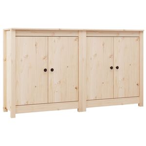 vidaXL Credenze 2 pz 70x35x80 cm in Legno Massello di Pino
