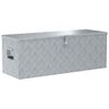 vidaXL Cassetta in Alluminio 110,5x38,5x40cm Argento