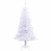 vidaXL Albero di Natale artificiale Bianco 120 cm PVC e Acciaio