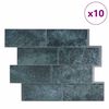 vidaXL Piastrella subway 10 pcs Blu Verde 29.4 x 21.4 cm