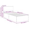 vidaXL Struttura del letto Nero 100 x 200 cm Legno multistrato
