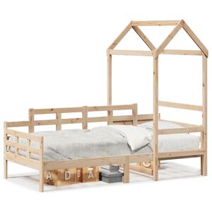 vidaXL Dormeuse con Tetto 80x200 cm in Legno Massello di Pino