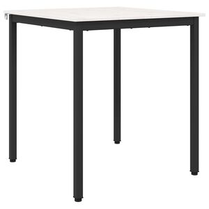 vidaXL Tavolo da pranzo Bianco 70 x 70 x 75 cm Pino massello