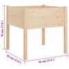 vidaXL Fioriere da Giardino 2 pz 70x70x70 cm Legno Massello di Pino
