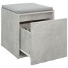 vidaXL Cassetto Contenitore Grigio Cemento 40,5x40x40 cm in Legno