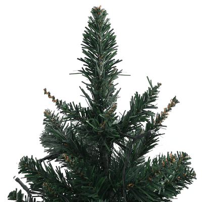 vidaXL Albero di Natale Preilluminato con Palline Verde 60 cm