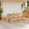 vidaXL Set da Pranzo per Giardino 5 pcs Marrone