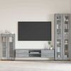 vidaXL Credenza con porta FLORIN Grigio Sonoma 55,5 x 29 x 103 cm