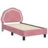 vidaXL Struttura letto per bambini con testata Rosa 70 x 140 cm