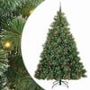 vidaXL Albero di Natale artificiale con 300 LED Verde 210 cm PE e PVC