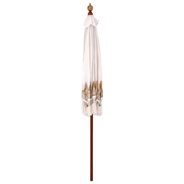 vidaXL Parasol Balinese Crema 215 x 215 x 260 cm
