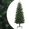 vidaXL Albero di Natale Artificiale con Rami Pieghevoli 150 cm 150 LED