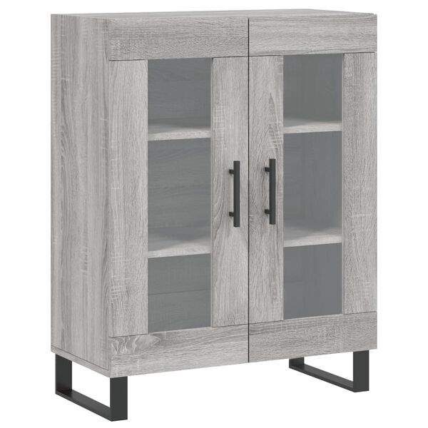 vidaXL Credenza Grigio Sonoma 69,5x34x90 cm in Legno Multistrato