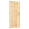 vidaXL Porta scorrevole NARVIK Naturale e Nero 90 x 210 cm (213,5 cm)