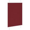 vidaXL Tenda Plissettata Rosso Bordeaux 90x100 cm Larghezza Tessuto