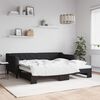vidaXL Divano Letto con Letto Estraibile Nero 90x190 cm in Tessuto