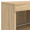 vidaXL Credenza con Luci LED Rovere Sonoma 202x37x67 cm