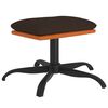 vidaXL Poggiapiedi Marrone 60x60x36 cm in Tessuto e Similpelle