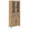 vidaXL Credenza Rovere artigianale 69,5 x 34 x 180 cm