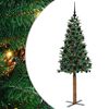 vidaXL Albero di Natale snodato con 300 LED con supporto Verde 180 cm