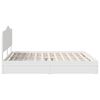 vidaXL Letto con Contenitore Bianco 200 x 200 cm Legno multistrato