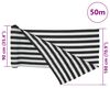vidaXL Rete per Privacy Antracite e Bianca 1,8x50 m in HDPE 75 g/m&sup2;