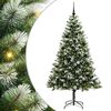 vidaXL Albero di Natale artificiale con rami snodati e neve imbiancata