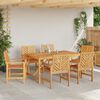 vidaXL Sedia da pranzo 6 pcs Naturale 62.5 x 59 x 89 cm