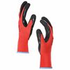 vidaXL Guanti da Lavoro 12 pcs Rosso e Nero 9 / l