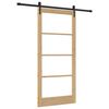 vidaXL Porta scorrevole Naturale 93 x 202 cm