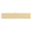 vidaXL Paravento da Balcone Beige 75x400 cm in HDPE