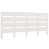 vidaXL Testiera per Letto Bianco 150x3x80 cm in Legno Massello di Pino