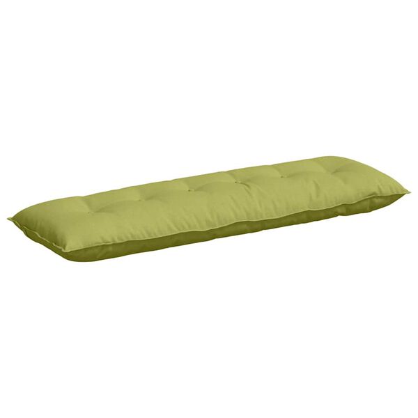 vidaXL Cuscino per Schiena Verde chiaro 160 x 19 x 50 cm Tessuto