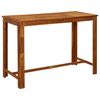 vidaXL Set da Bar da Giardino 7 pz in Legno Massello di Acacia