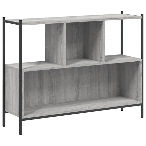 vidaXL Libreria Grigio Sonoma 102x28x77,5 cm in Legno Multistrato