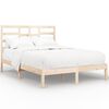 vidaXL Giroletto senza Materasso Ambrato in Legno Massello 140x200 cm