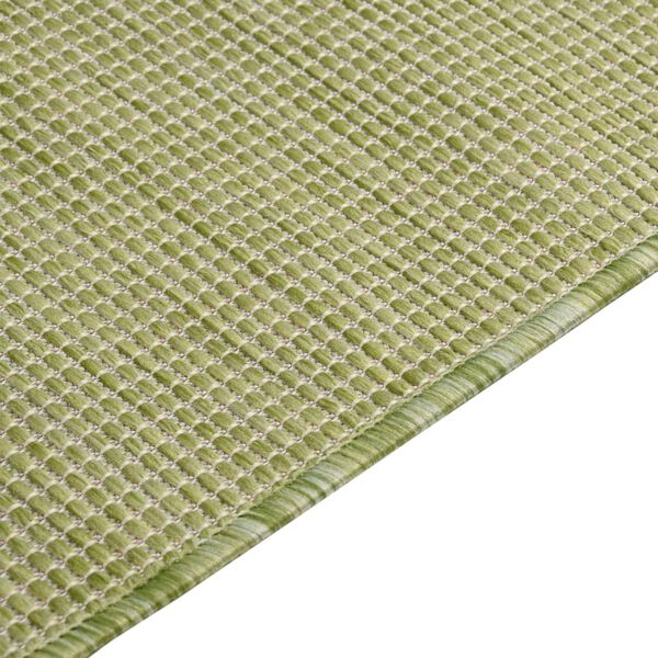 vidaXL Tappeto da Esterni a Tessitura Piatta 120x170 cm Verde