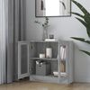 vidaXL Mobile Vetrina Grigio Sonoma 82,5x30,5x80 cm Legno Multistrato