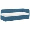 vidaXL Cornice del letto ad angolo Blu 80 x 200 cm Velluto