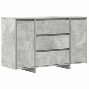 vidaXL Credenza Grigio cemento 120 x 41 x 75 cm Legno multistrato