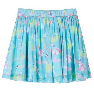 vidaXL Gonna Plissettata da Bambina Acqua Chiaro 116