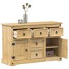 vidaXL Credenza Corona 112x40x75 cm in Legno Massello di Pino